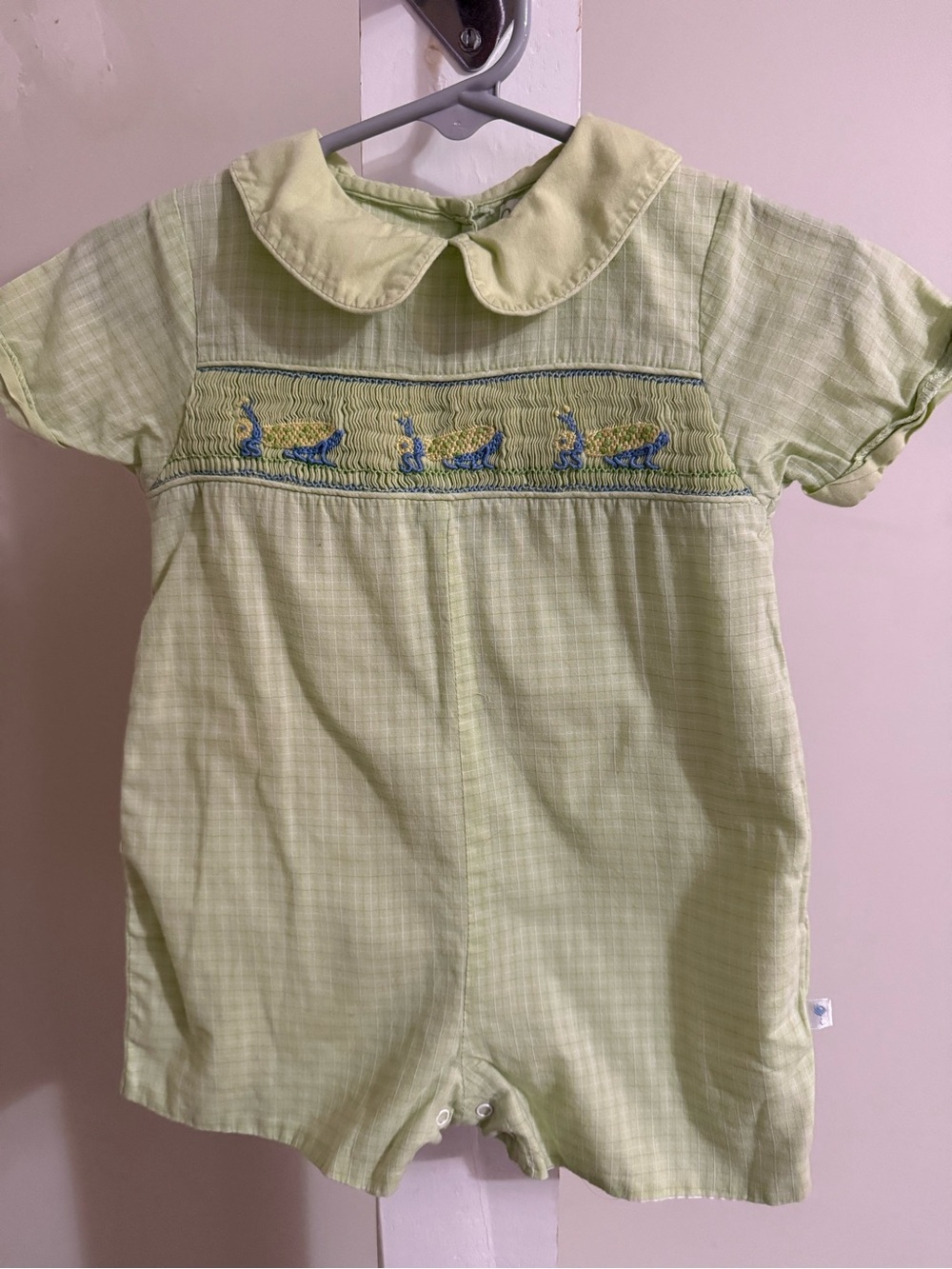 Petit Ami Smocked Grasshopper Romper